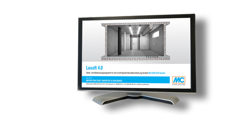Unique software: Unlike conventional programs, Lasoft 4.0, comprises not just a dimensioning but also an extensive structural analysis capability.